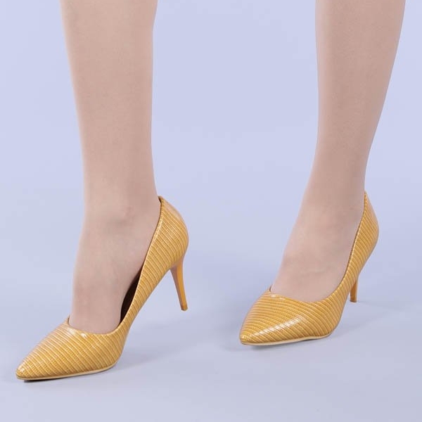 Minerva sárga női cipő, 4 - Kalapod.hu